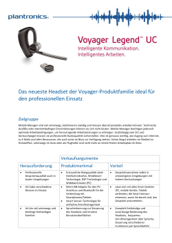 Datenblatt Voyager Legend UC