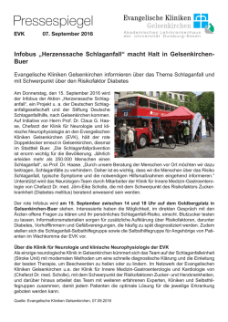 Infobus &bdquo;Herzenssache Schlaganfall&ldquo; macht Halt in Gelsenkirchen