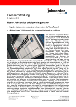 Pressemitteilung - Jobcenter Limburg