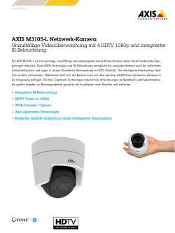 AXIS M3105-L Netzwerk-Kamera
