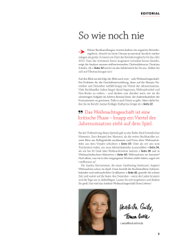 Editorial ansehen - Boersenblatt.net