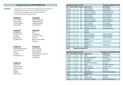 Gruppen-Einteilung DORFTURNIER 2016