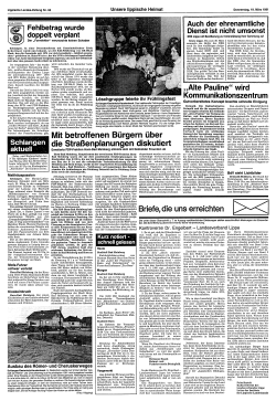 "Alte Pauline" - LZ 19.03.1981 - Lippische Landes