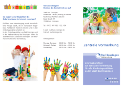 Zentrale Vormerkung - auf dem Kita