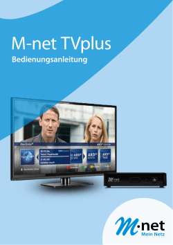 Handbuch TVplus-Box - M-net