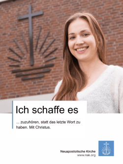 Ich schaffe es