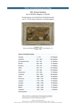Katalog downloaden - Kunst- und Auktionshaus Eva Aldag