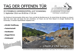 tag der offenen tür - Stiftung Landschaft und Kies