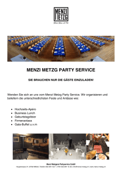 menzi metzg party service - menzi