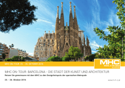 mhc on-tour: barcelona - die stadt der kunst und architektur
