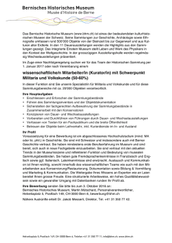 Dokumentanhang laden - Verband der Museen der Schweiz