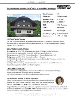 Einfamilienhaus in einer SCH&Ouml;NEN SONNIGEN - immoreal