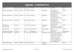 Agenda - Luterbach.ch