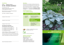 Qualifizierung in der Grünflächenpflege