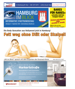 fett weg ohne Di&auml;t oder skalpell - Hamburg-im