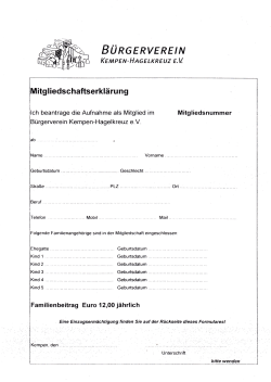 Antrag PDF - Bürgerverein Kempen