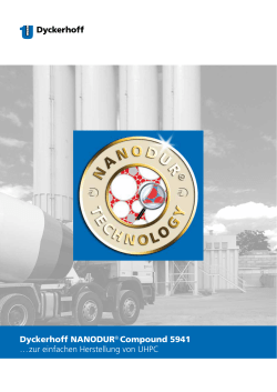Dyckerhoff NANODUR&reg; Compound 5941
