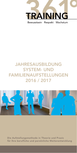 Jahresausbildung im Familienstellen zusammen mit