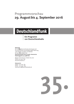 35. KW 29.08.16 bis 04.09.16