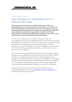 Ende 2015 gab es in Deutschland rund 41,4