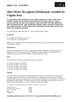 Aktion Weinbrand - Telser Distillery Ltd.