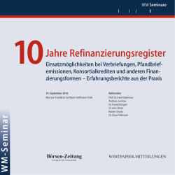 Jahre Refinanzierungsregister