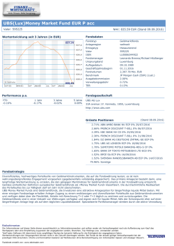 UBS(Lux)Money Market Fund EUR P acc
