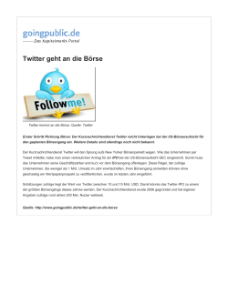PDF speichern - GoingPublic.de