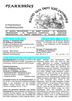 Pfarrbrief Nr. 37