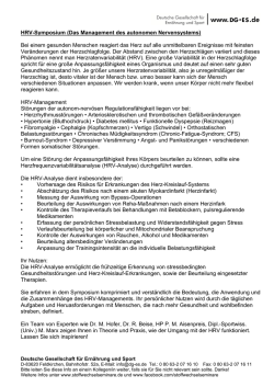 HRV-Symposium (Das Management des autonomen