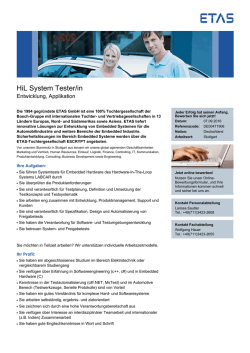 HiL System Tester/in