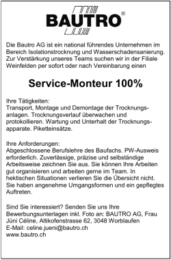 Service-Monteur 100%