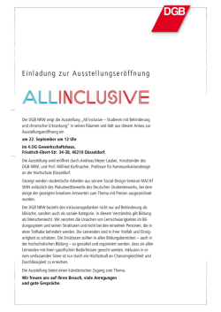 Inclusive &ndash; Studieren mit Behinderung und chronischer