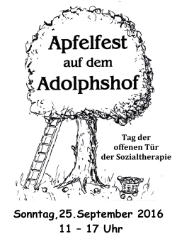 Apfelfest 2016 Flyer