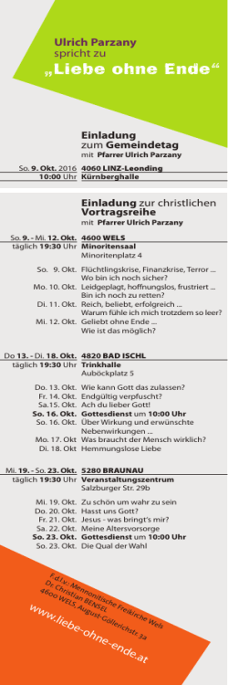 Handout alle Termine