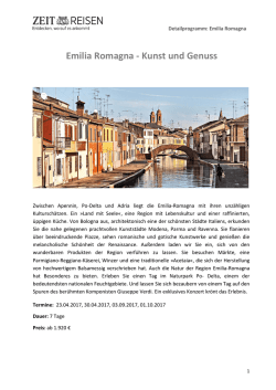 Emilia Romagna - Kunst und Genuss