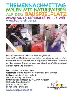 Hast du schon mal selber Farben hergestellt? Aus Ei, l und