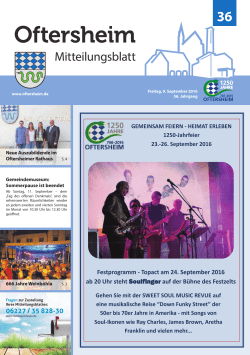 Festprogramm - Topact am 24. September 2016