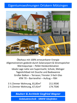 Eigentumswohnungen Ortskern M&ouml;tzingen - Quadrex
