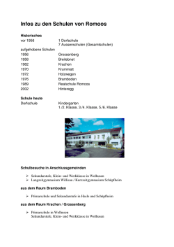 Infos Schule Romoos Geschichte