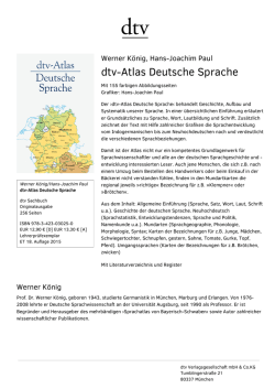dtv-Atlas Deutsche Sprache