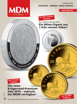 Ein Münz-Gigant aus 1 Kilo reinem Silber! Der neue Krügerrand