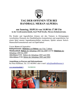 Infos und Kursangebote hier.