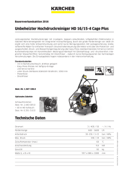 Unbeheizter Hochdruckreiniger HD 16/15-4 Cage Plus