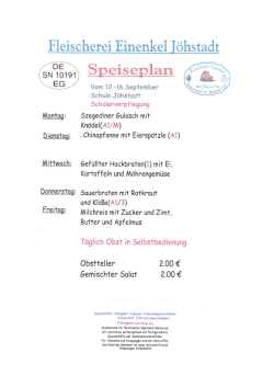 Speiseplan - Oberschule Jöhstadt