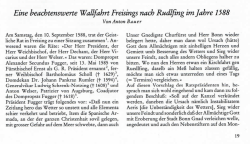 Page 1 Eine beachtenswerte Wallfahrt Freisings nach Rudlfing im