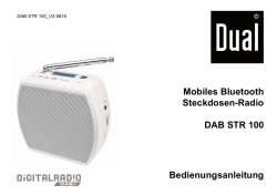 Mobiles Bluetooth Steckdosen-Radio DAB STR 100