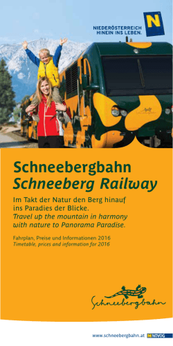 Schneebergbahn Schneeberg Railway