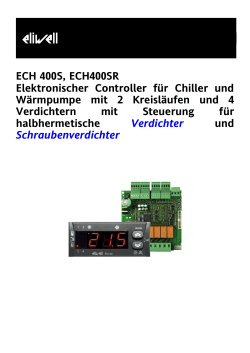 ECH 400S, ECH400SR Elektronischer Controller für Chiller und