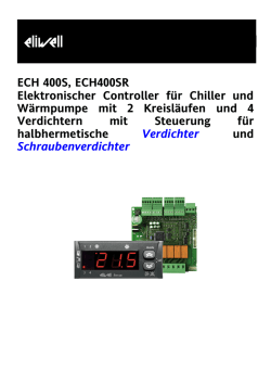 ECH 400S, ECH400SR Elektronischer Controller f&uuml;r Chiller und